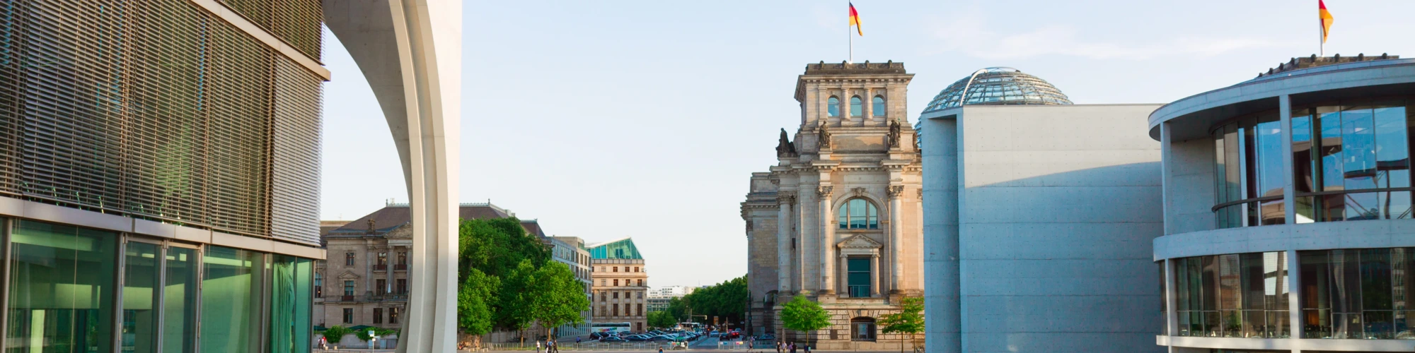 Blick auf den Bundestag in Berlin - der DDV vertritt die Interessen der Dialogmarketing-Branche